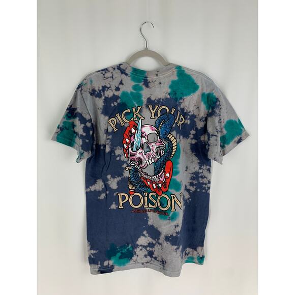 Assholes Live Forever Tie Dye Pick Your Poison Tee Shirt Unisex Size Large New - Picture 1 of 8